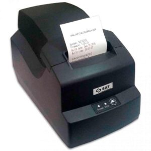Impresora de recibos marca SAT modelo 15t de 58mm de ancho de papel termico con conexion usb